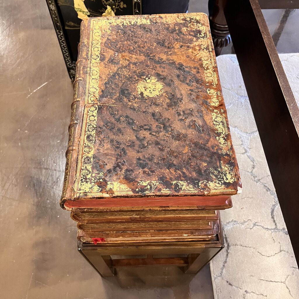 Orig Price $1600 - Book Box w/ Decanter & 6 Glasses