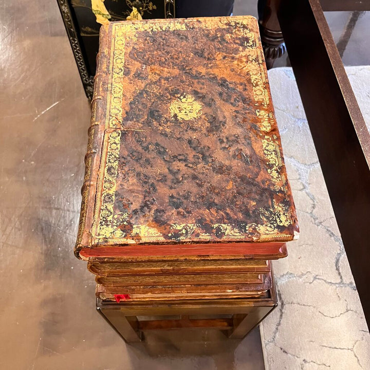 Orig Price $1600 - Book Box w/ Decanter & 6 Glasses
