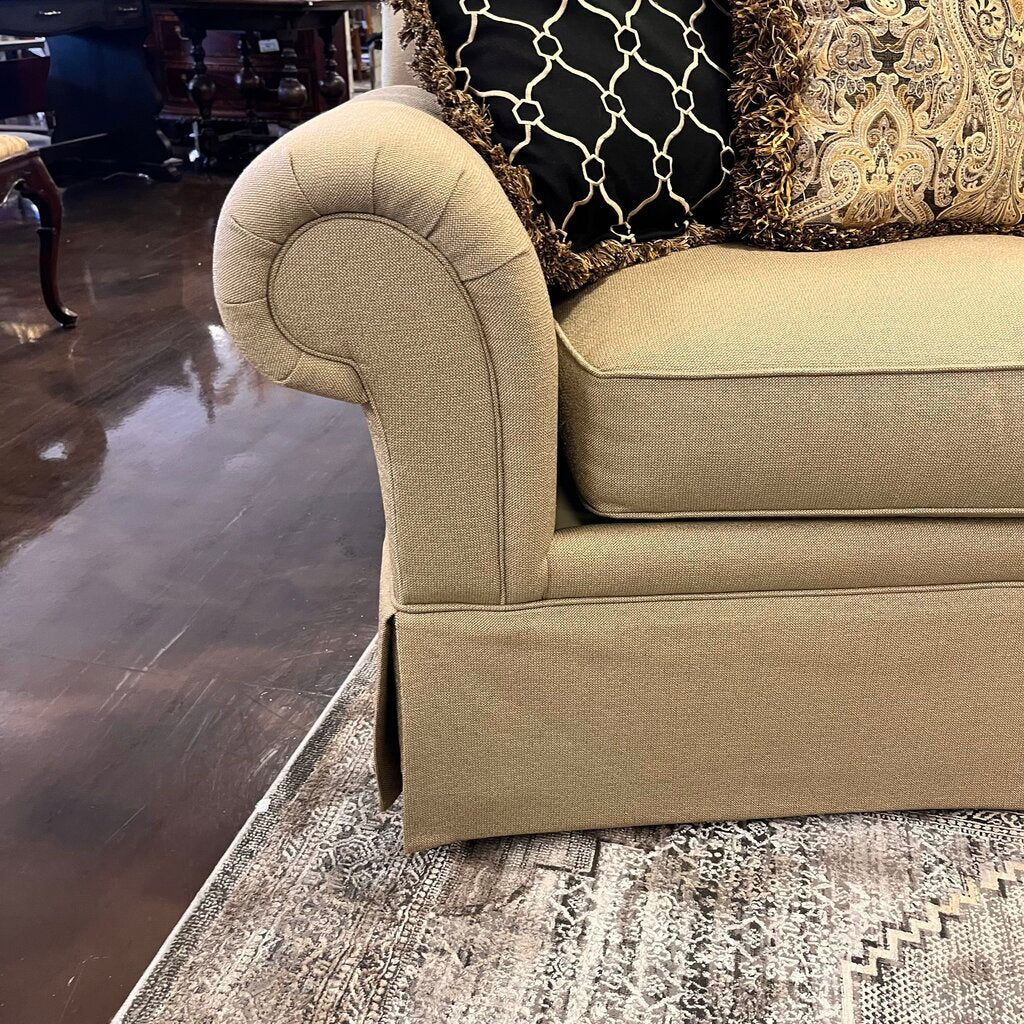 Orig Price $2978 - Wedge Sofa w/ 4 Throw Pillows