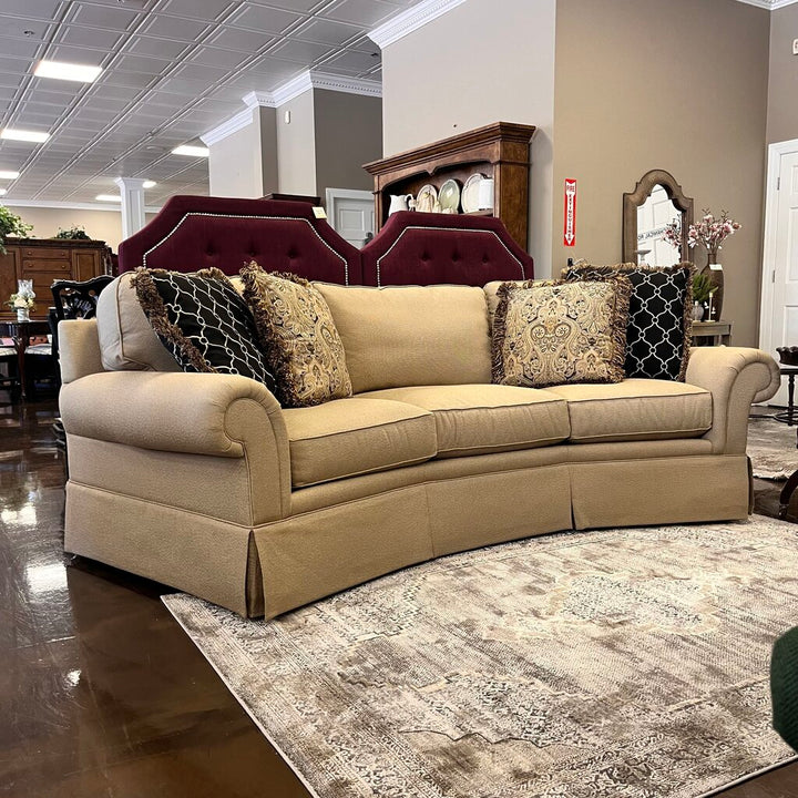 Orig Price $2978 - Wedge Sofa w/ 4 Throw Pillows
