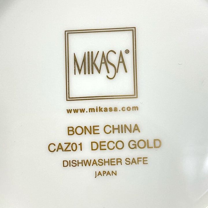 CAZ01 Deco Gold China Set for 6 with Extras