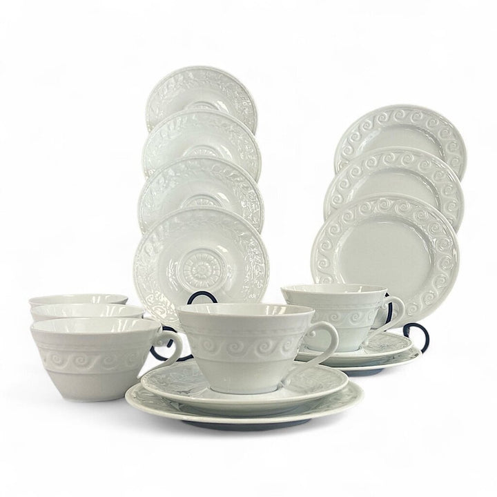 Louvre Pattern China Set for 5 with Extras