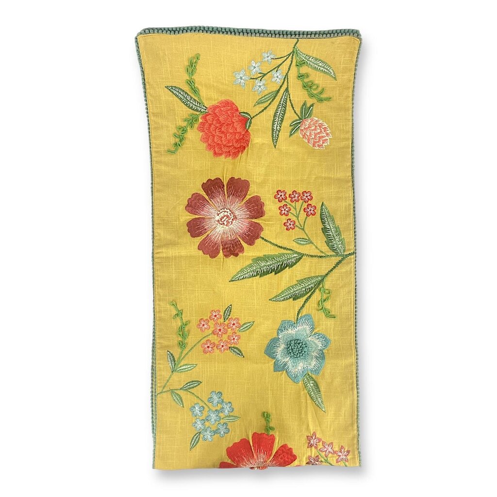 Floral Embroidered Table Runner