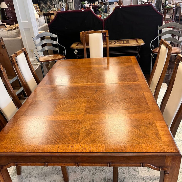 Dining Set w/ 6 Chairs & 2 Leaves