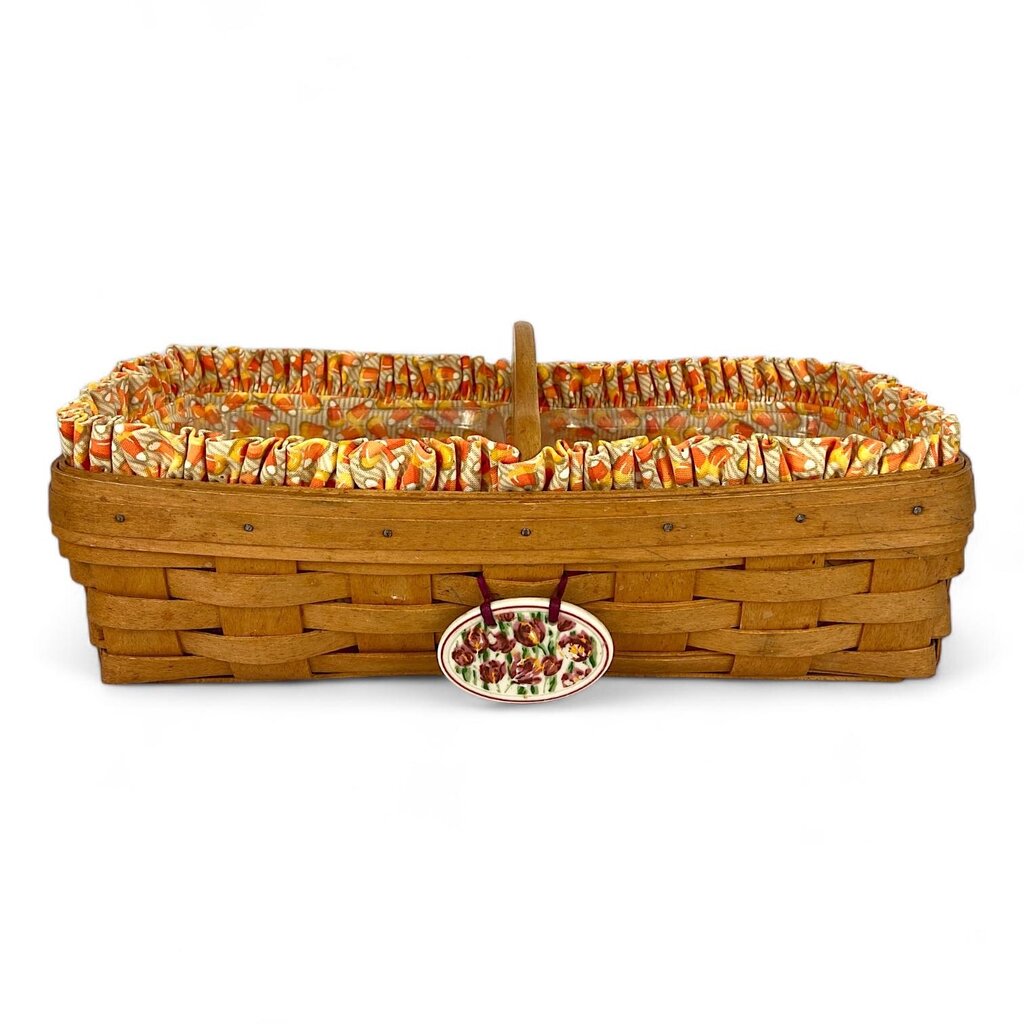 Cracker Basket with Liners & Wood Divider