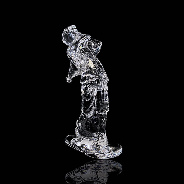 Crystal Golfer Figurine