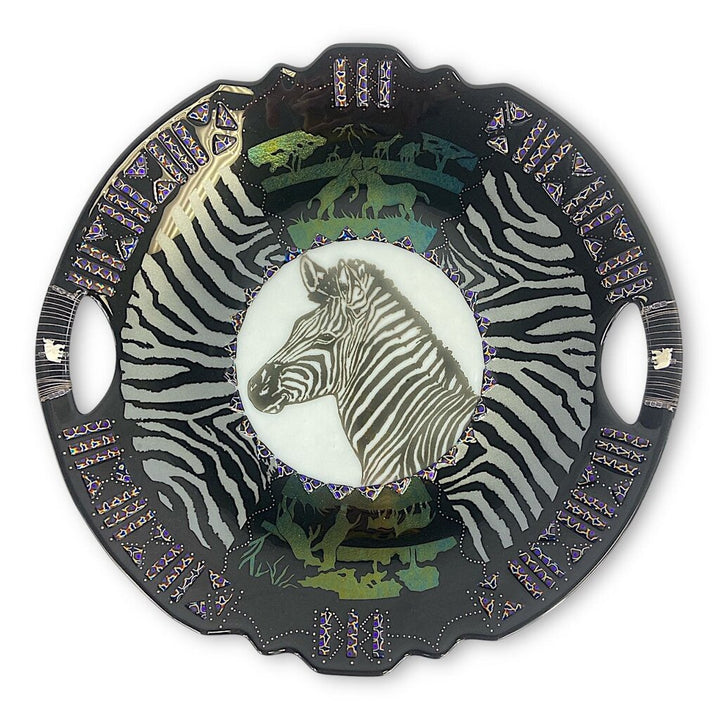 Zebra Centerpiece Bowl
