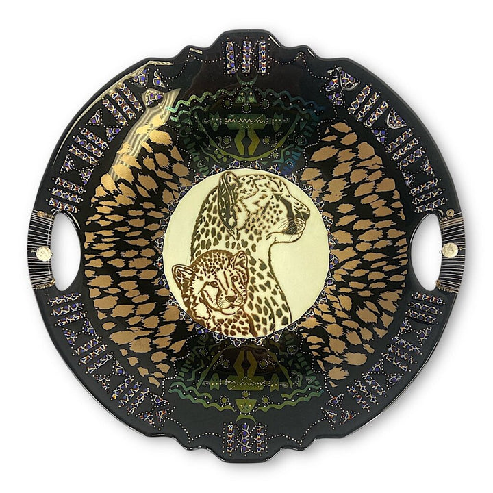 Cheetah Family Centerpiece Bowl