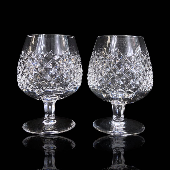 Pair of Alana Crystal Brandy Sniffer Glasses