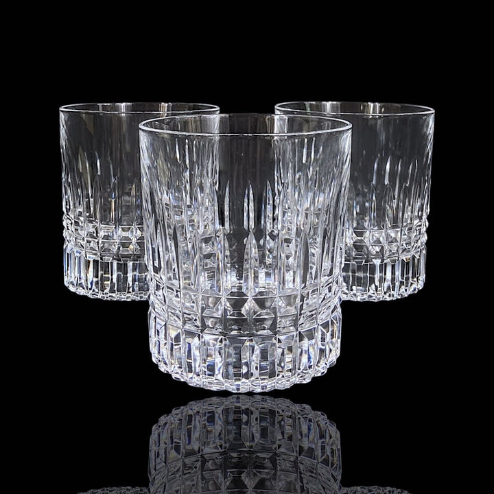 Set of 3 Crystal Whiskey C Glasses