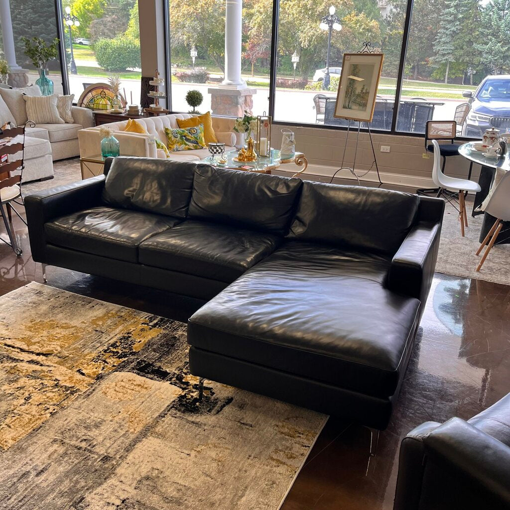 Leather sofa w/ Chaise