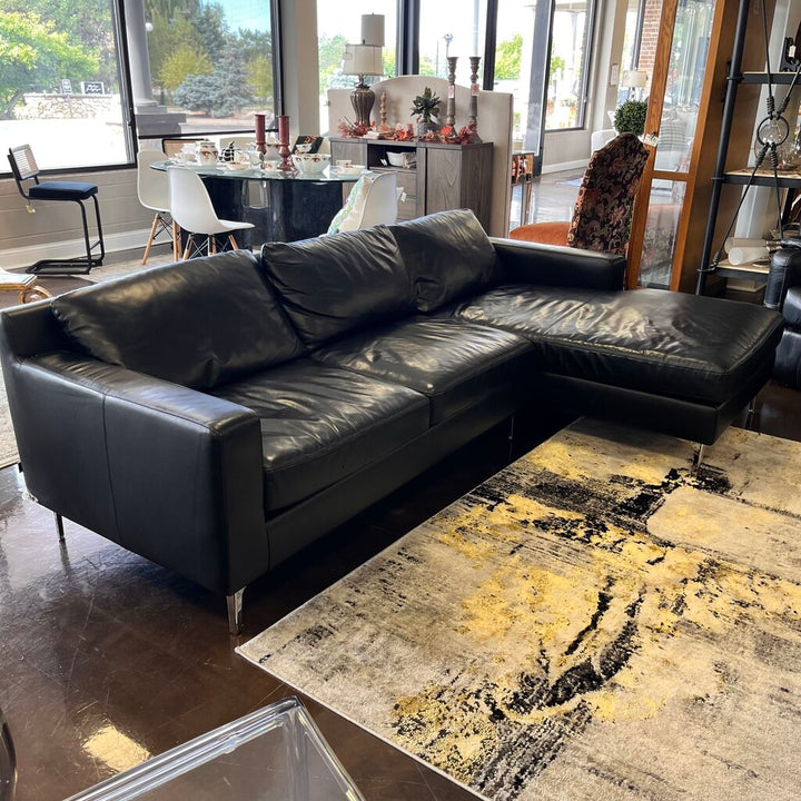 Leather sofa w/ Chaise
