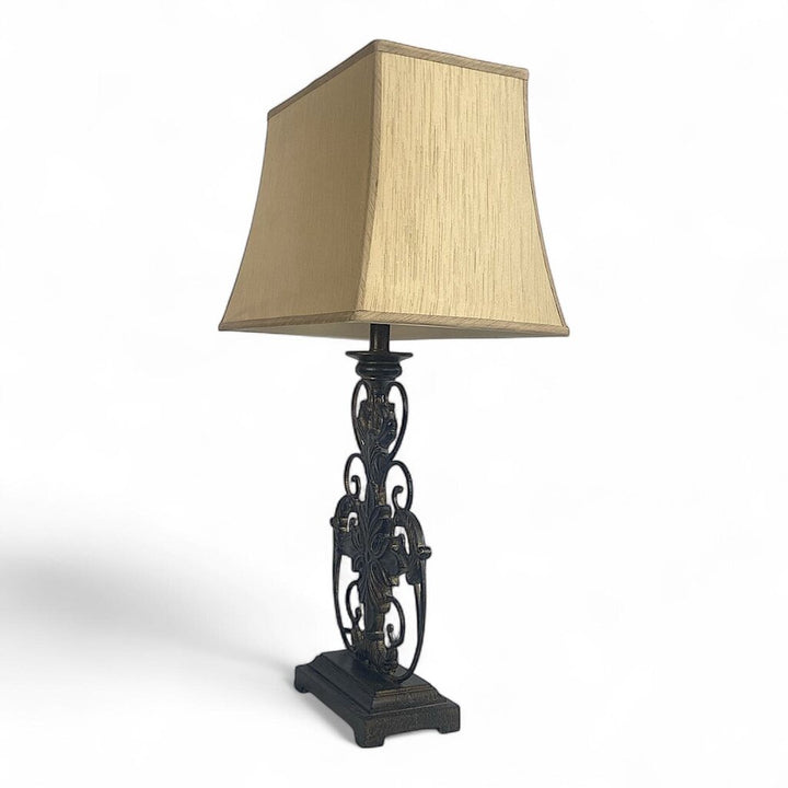 Table Lamp with Ornate Base