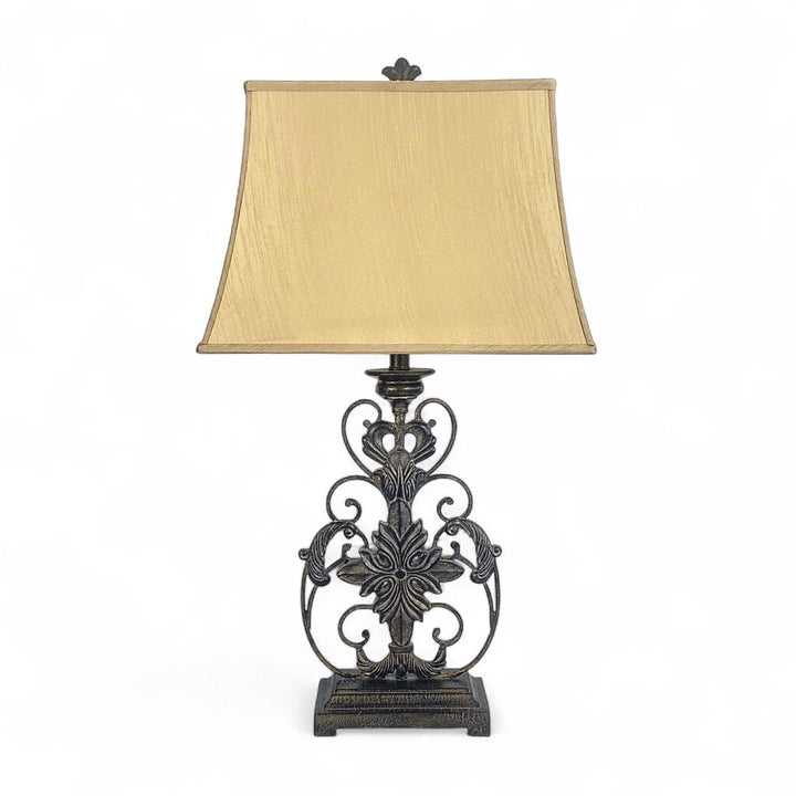 Table Lamp with Ornate Base