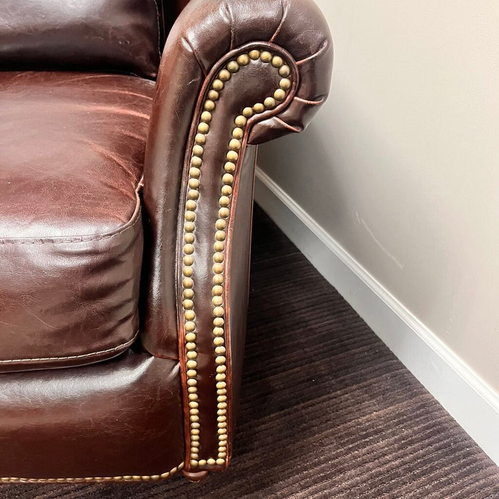 Orig Price $2300 - Leather Wingback Chair