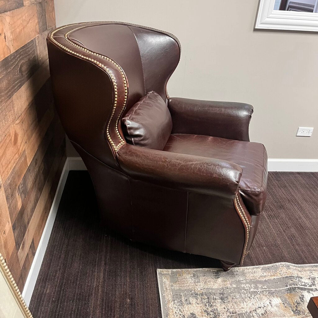 Orig Price $2300 - Leather Wingback Chair