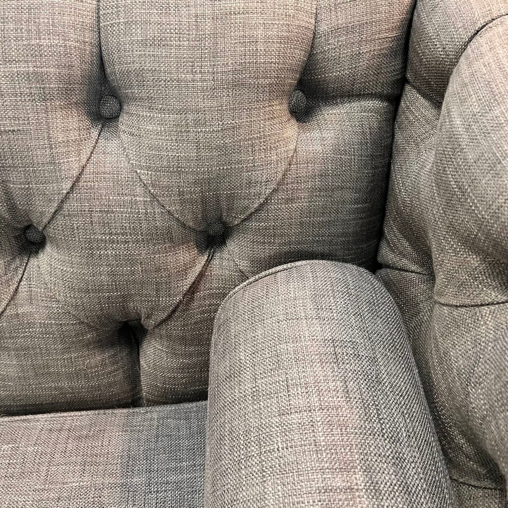Orig Price $7700 - Tufted Sofa w/ Roll Pillows