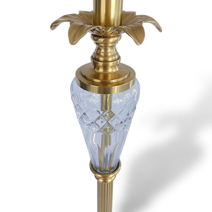 Brass & Crystal Pineapple Buffet Lamp