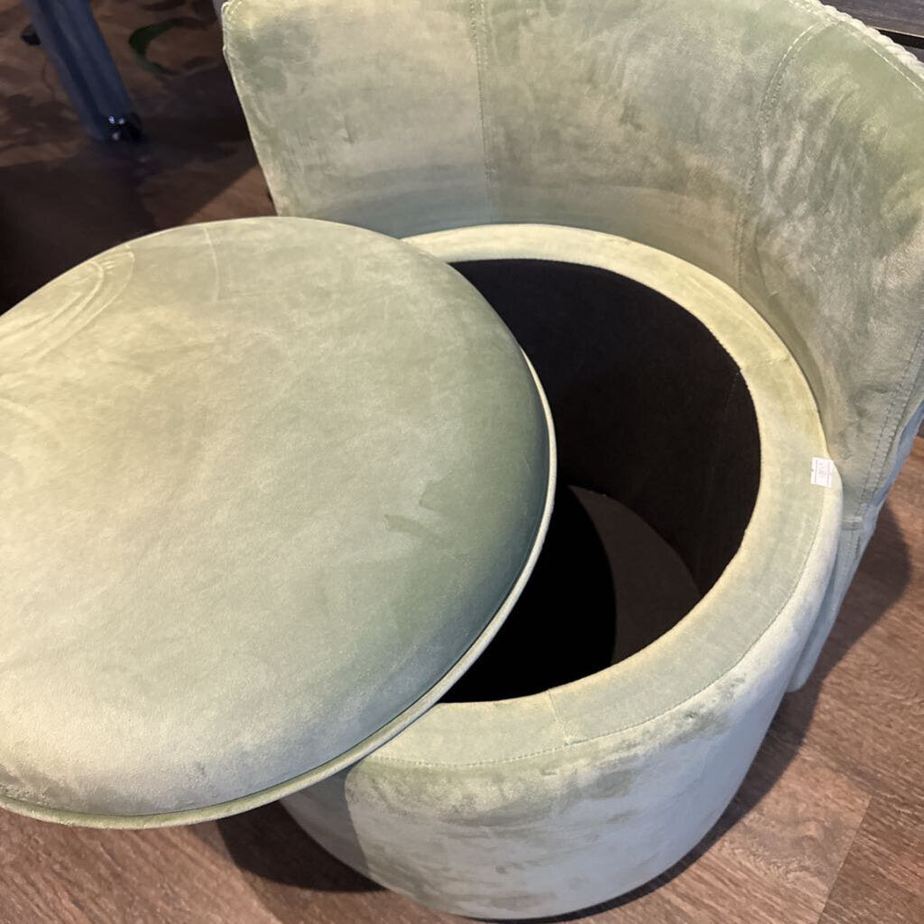 Orig. Price $300 - Small Swivel Vanity Chair with Storage