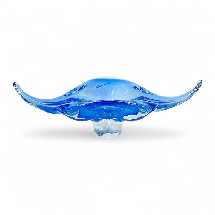 Glass Sculpture Centerpiece Bowl