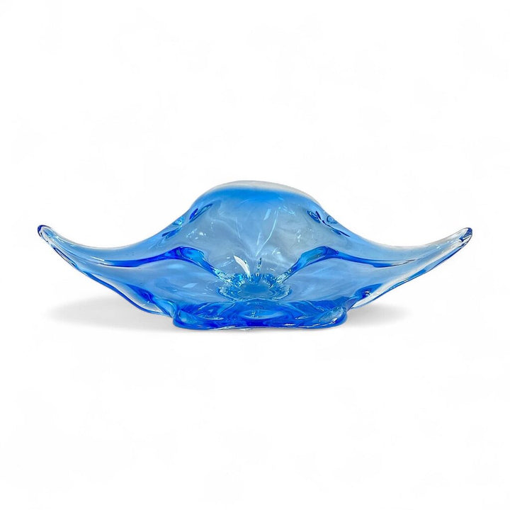 Glass Sculpture Centerpiece Bowl