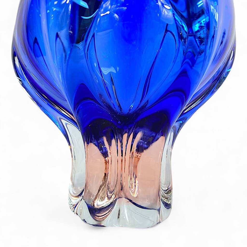 Large Art Glass Flower Vase