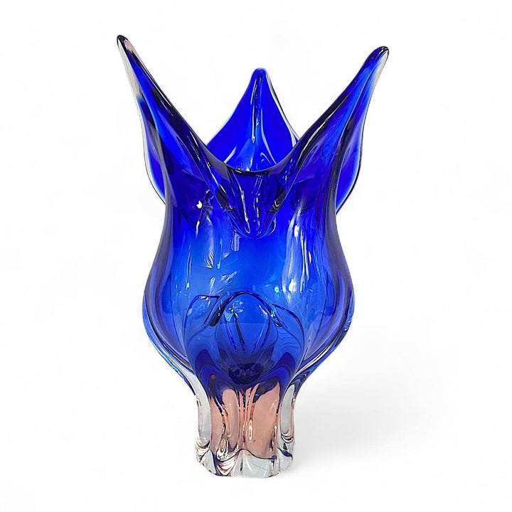 Large Art Glass Flower Vase