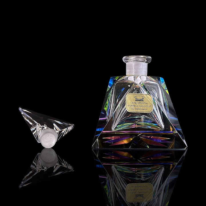 Cut Crystal Perfume Bottle with Stopper