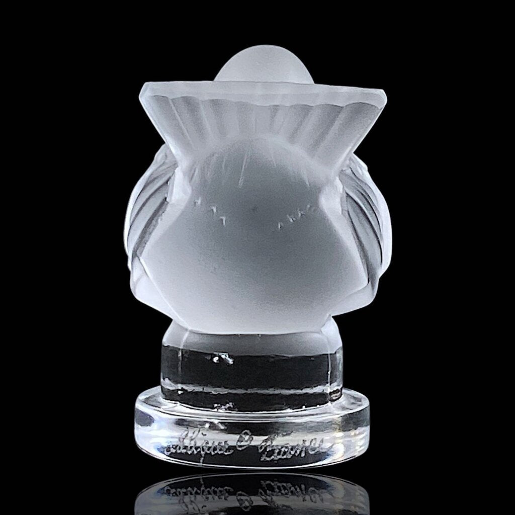 Frosted Glass Bird Figurine