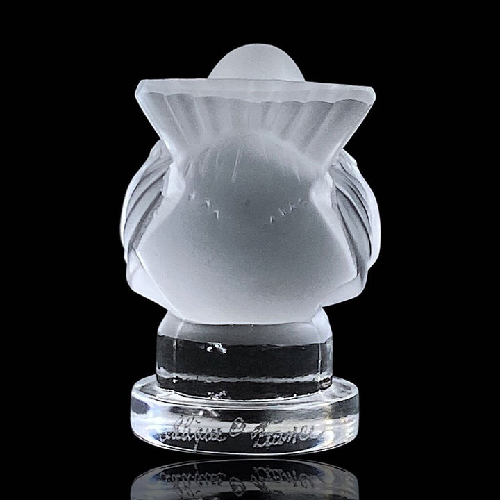 Frosted Glass Bird Figurine