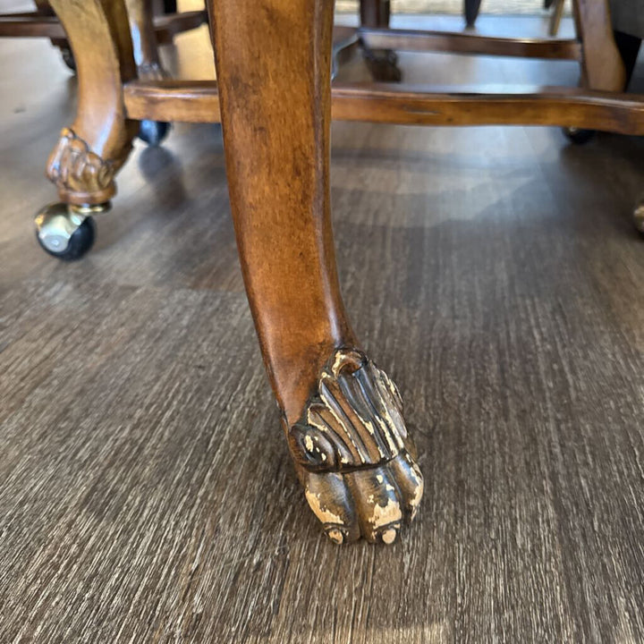 Upscale Game Table with Rolling Chairs