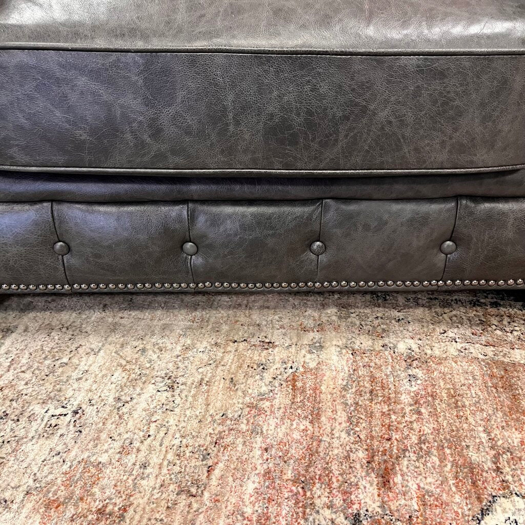 Leather Chesterfield Tufted Chair - Orig Price $4000