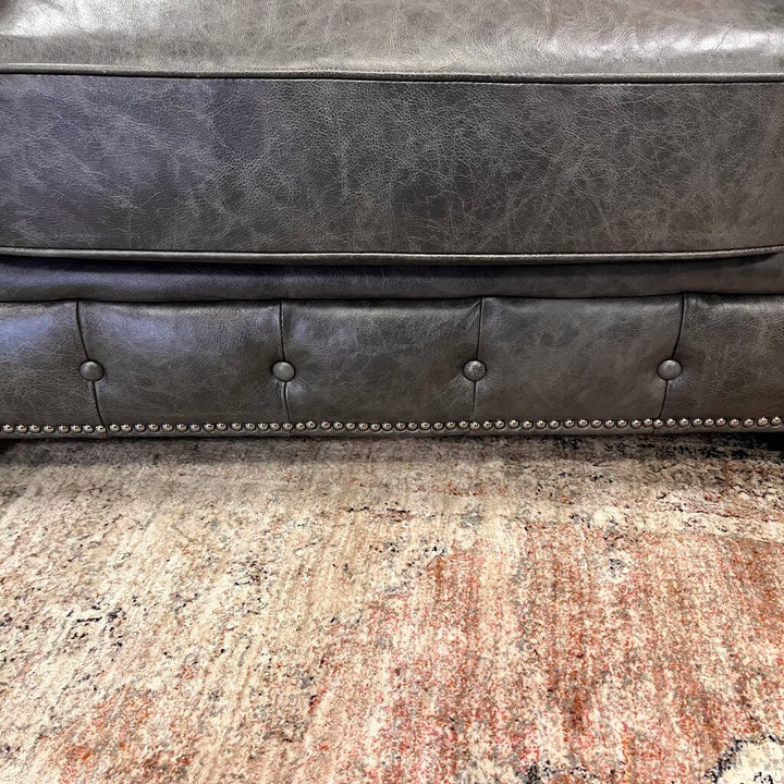 Leather Chesterfield Tufted Chair - Orig Price $4000