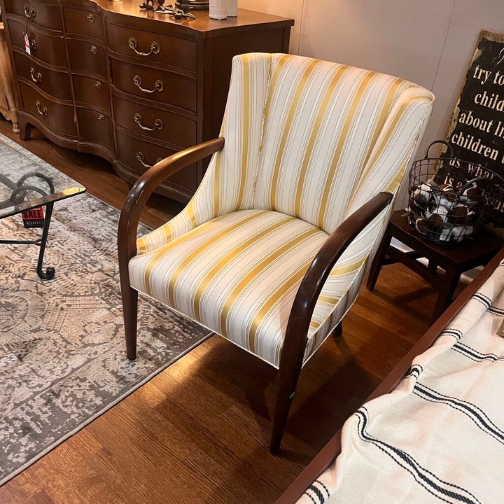 Striped Accent Chair