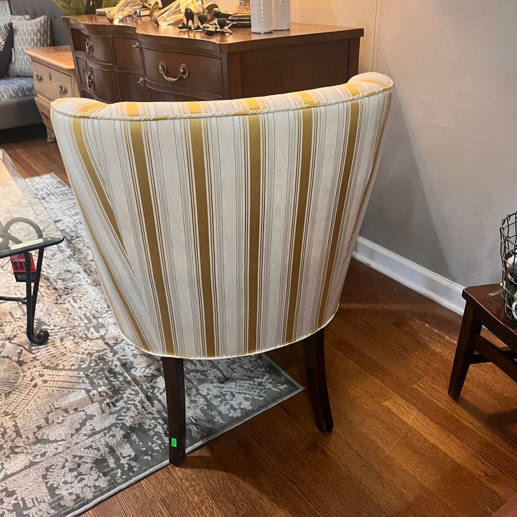 Striped Accent Chair