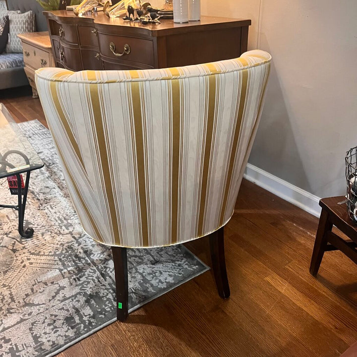 Striped Accent Chair