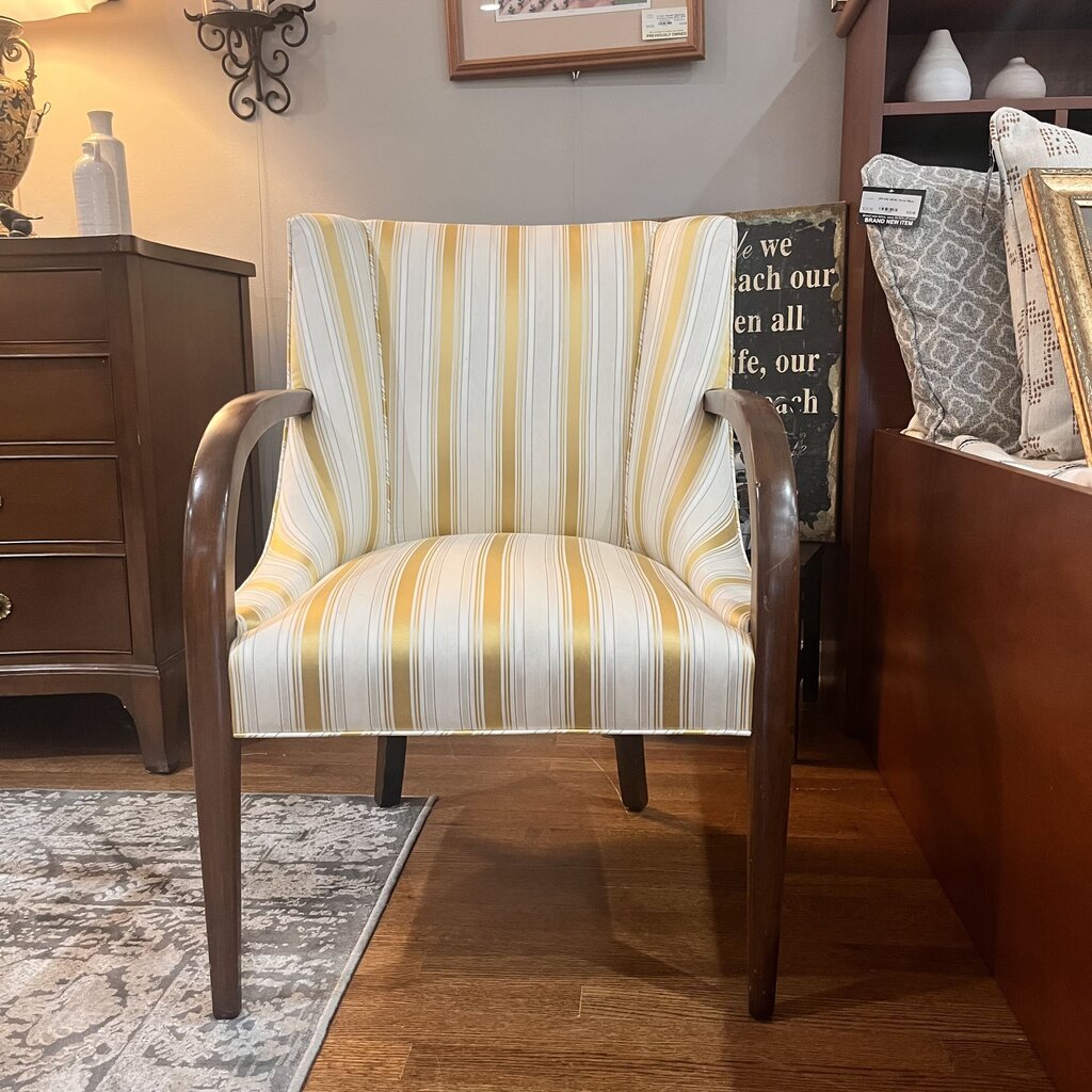 Striped Accent Chair