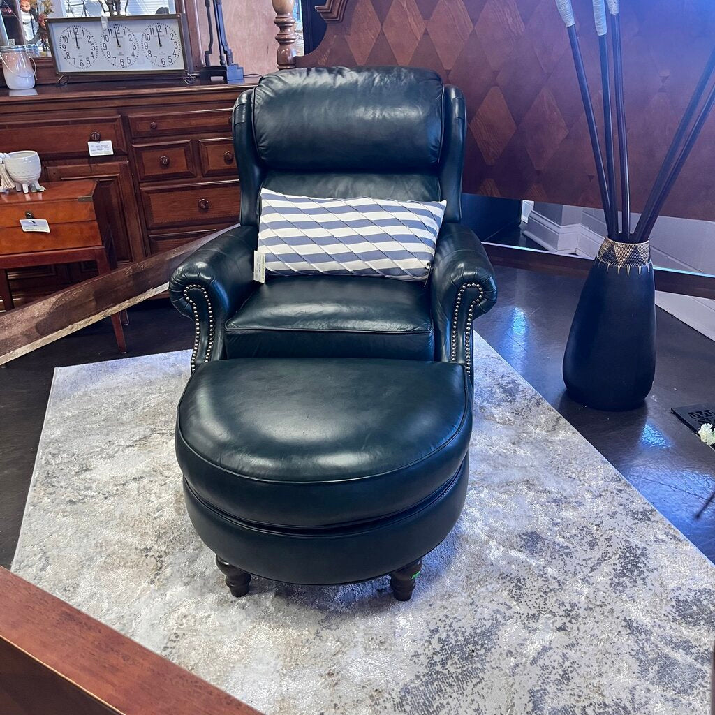 Orig Price $3200 - Manual Recliner w/ Ottoman