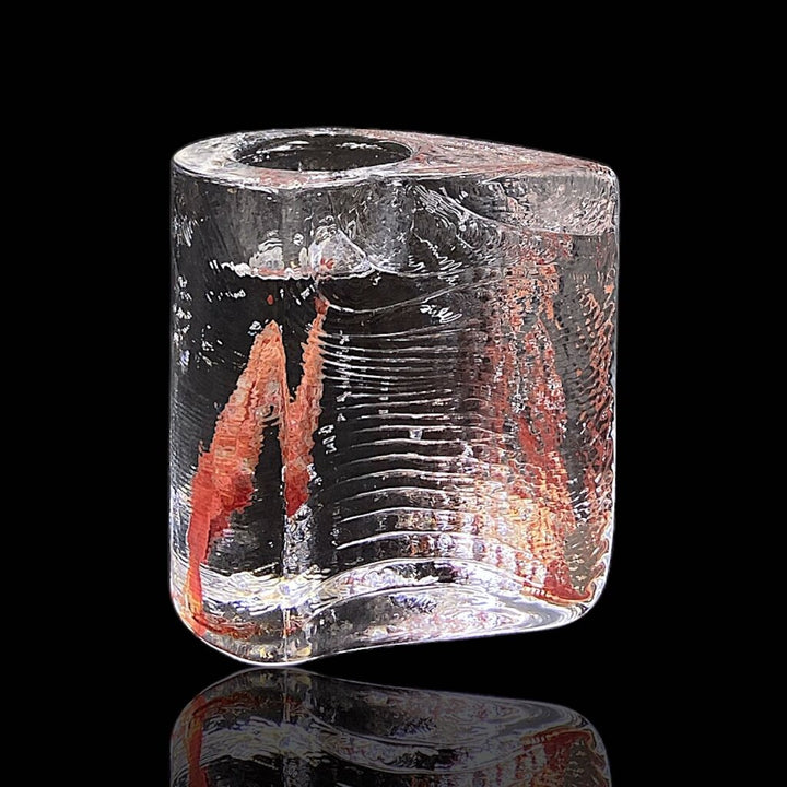 Glass Sculpture Candle Holder