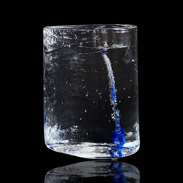 Glass Sculpture Candle Holder