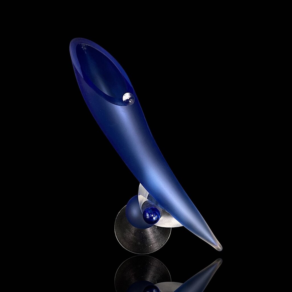 "Elements III" Blown Glass Sculpture Vase