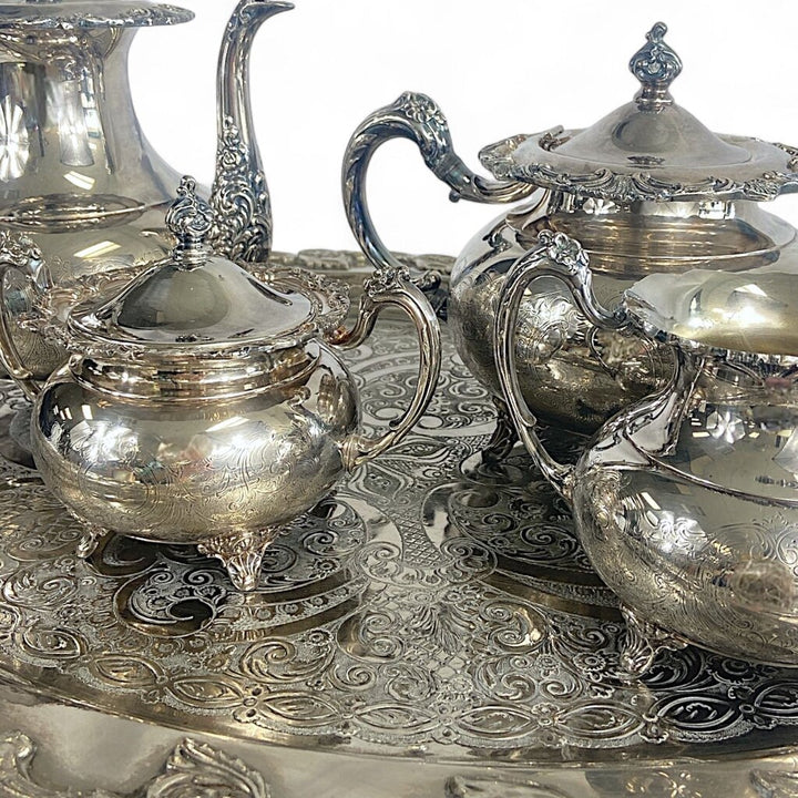 Sheffield Coffee & Tea Set with Tray