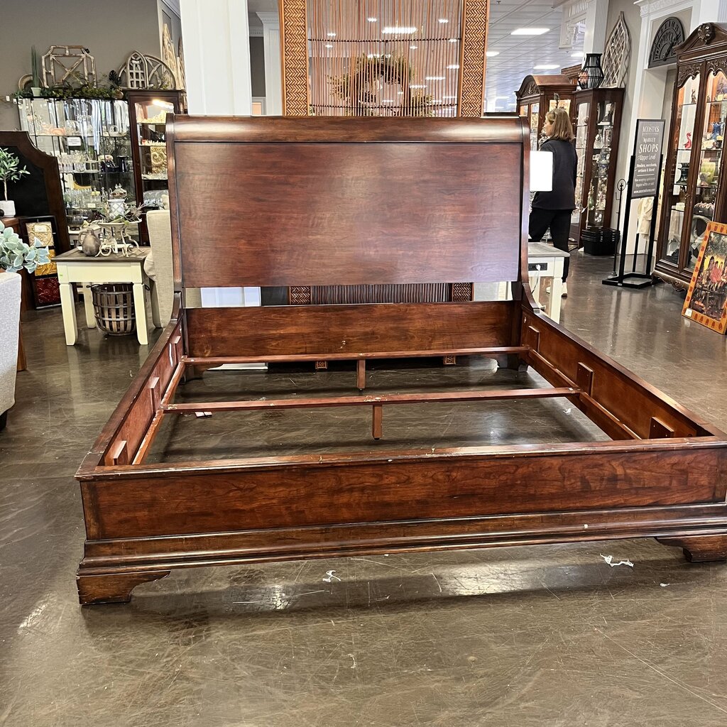 Orig Price $4000 - King Sleigh Bed