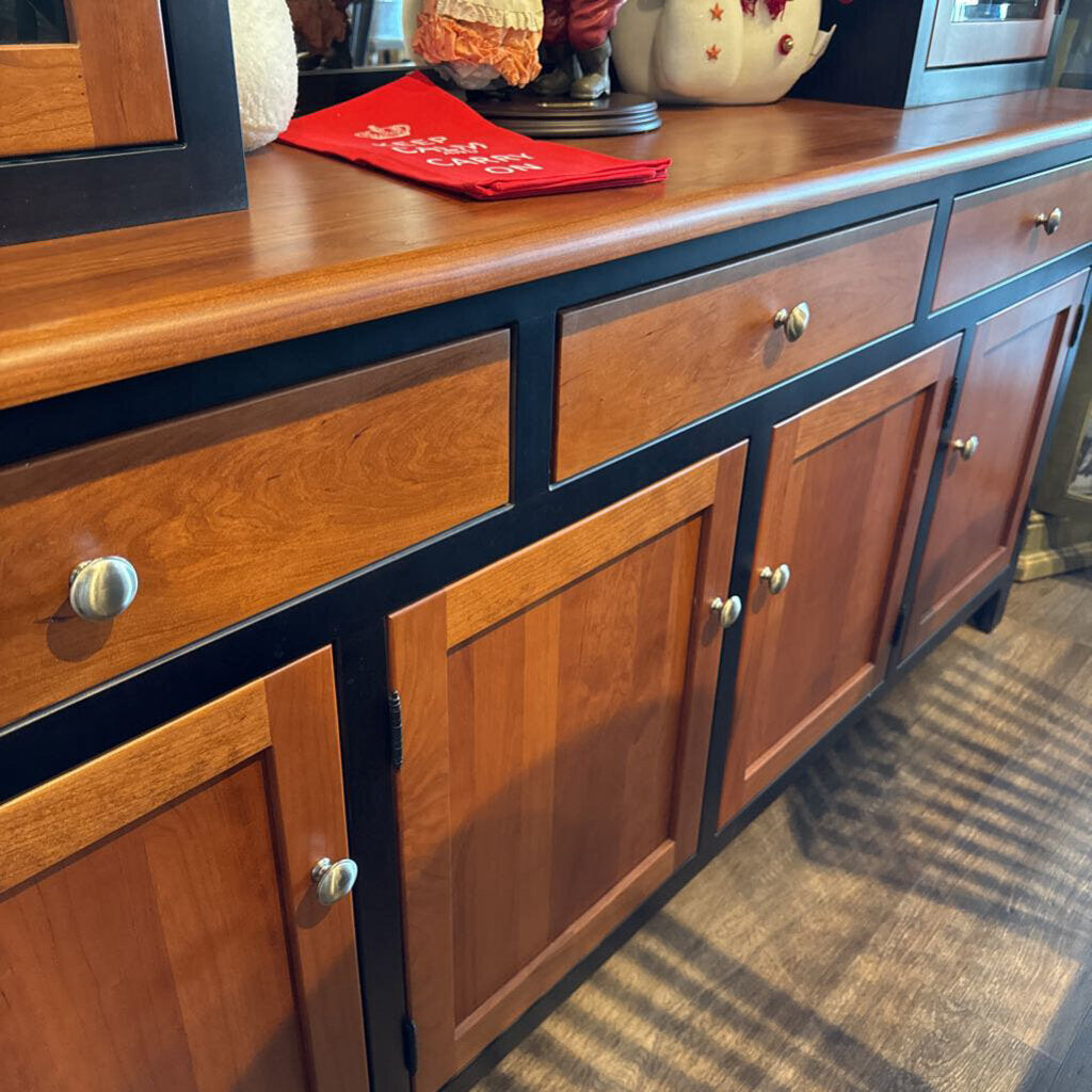 Orig Price $5998 - Two-tone Cabinet with Hutch