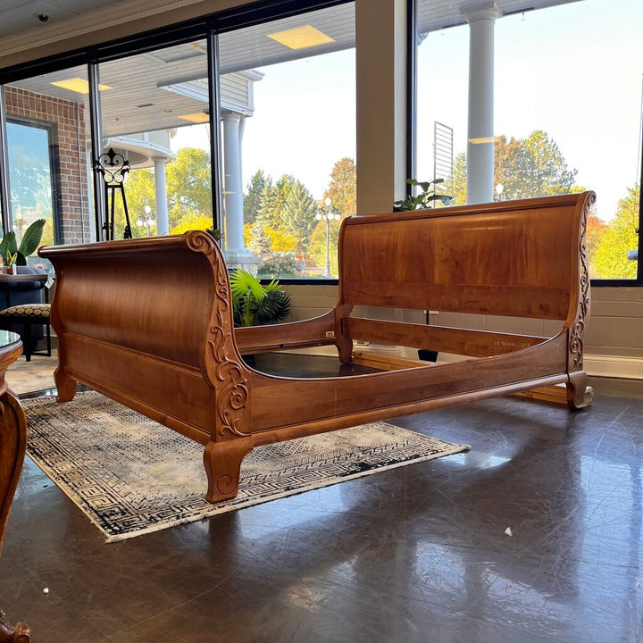 Orig Price $3000 - King Sleigh Bed