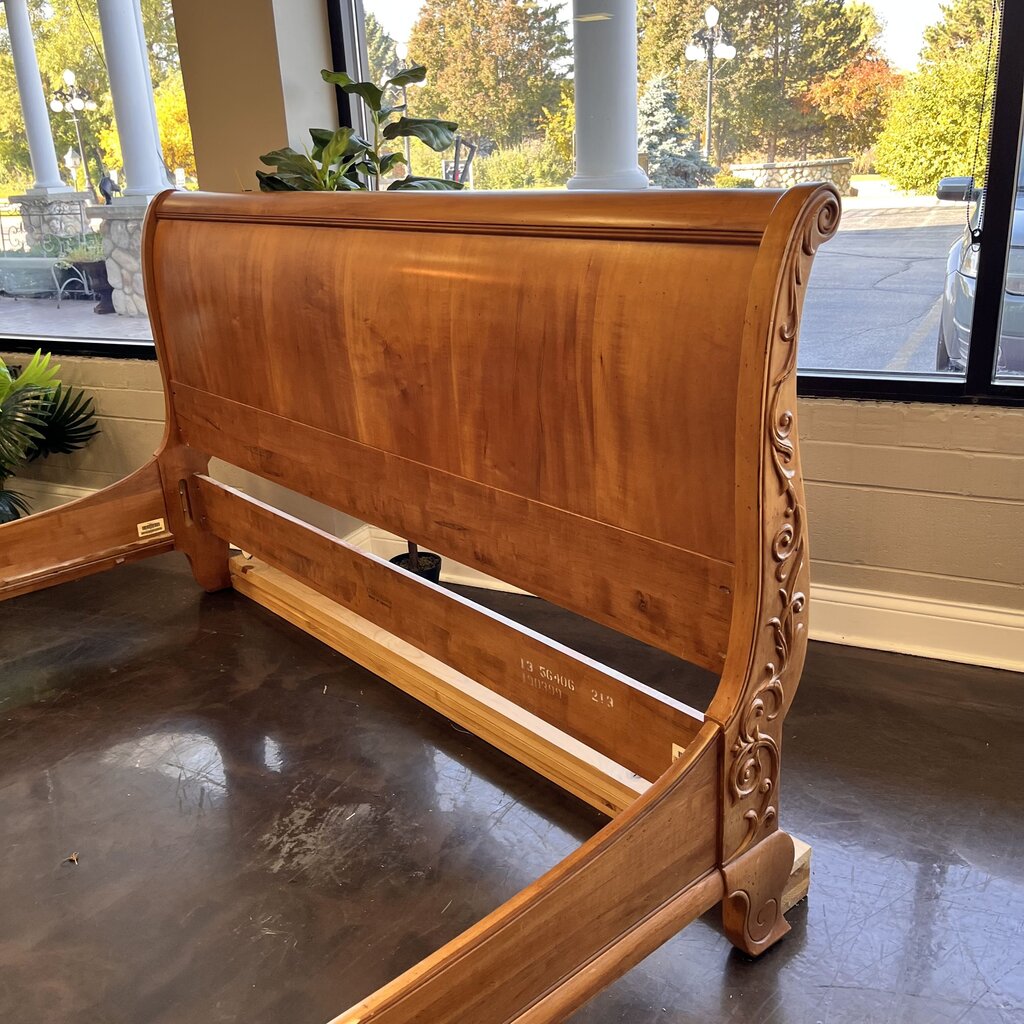 Orig Price $3000 - King Sleigh Bed