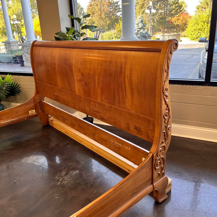 Orig Price $3000 - King Sleigh Bed