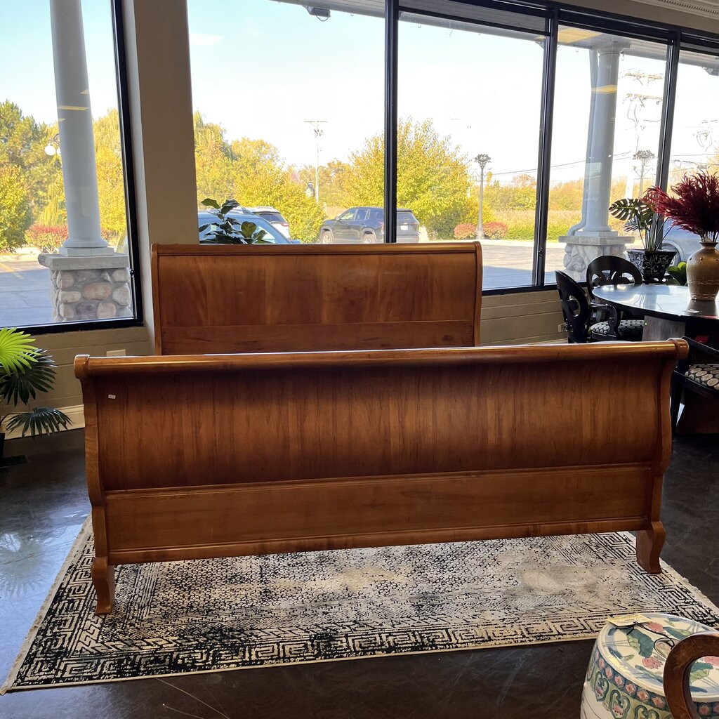 Orig Price $3000 - King Sleigh Bed
