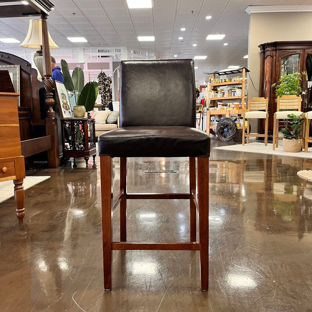 Orig Price $400 - Leather Bar Stool