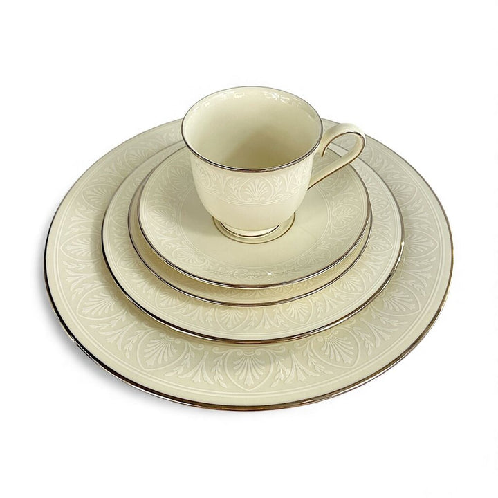 Set for 6 American Home Collection Courtyard Platinum China